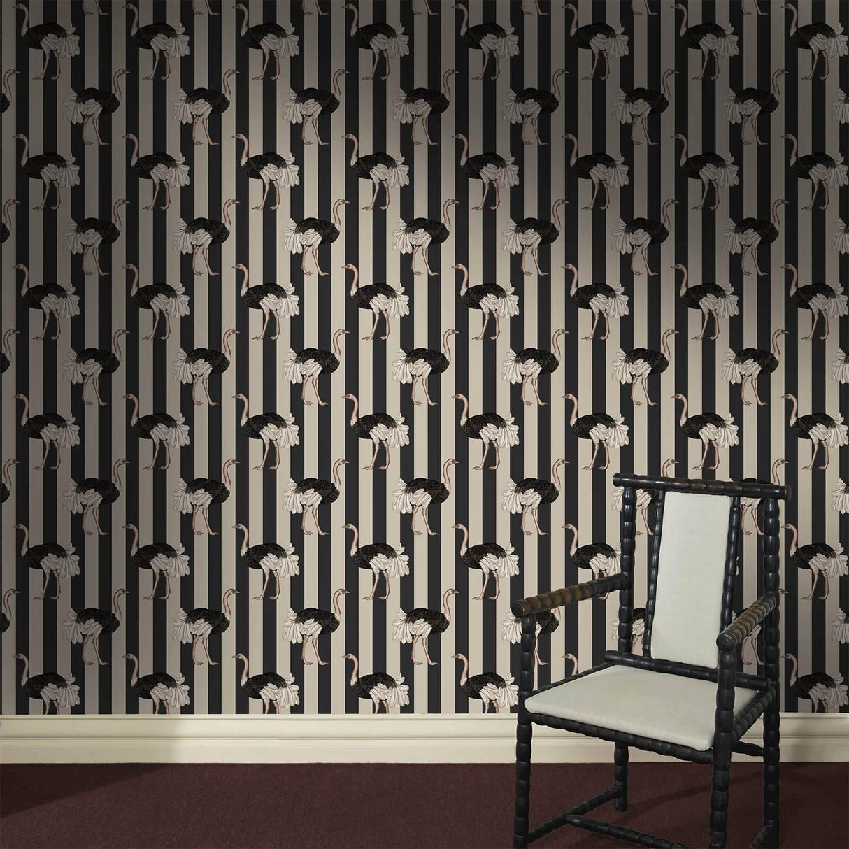 House of Hackney PRIDE Wallpaper - Clay & Off Black (9'10" - full height)