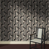 House of Hackney PRIDE Wallpaper - Clay & Off Black (9'10" - full height)
