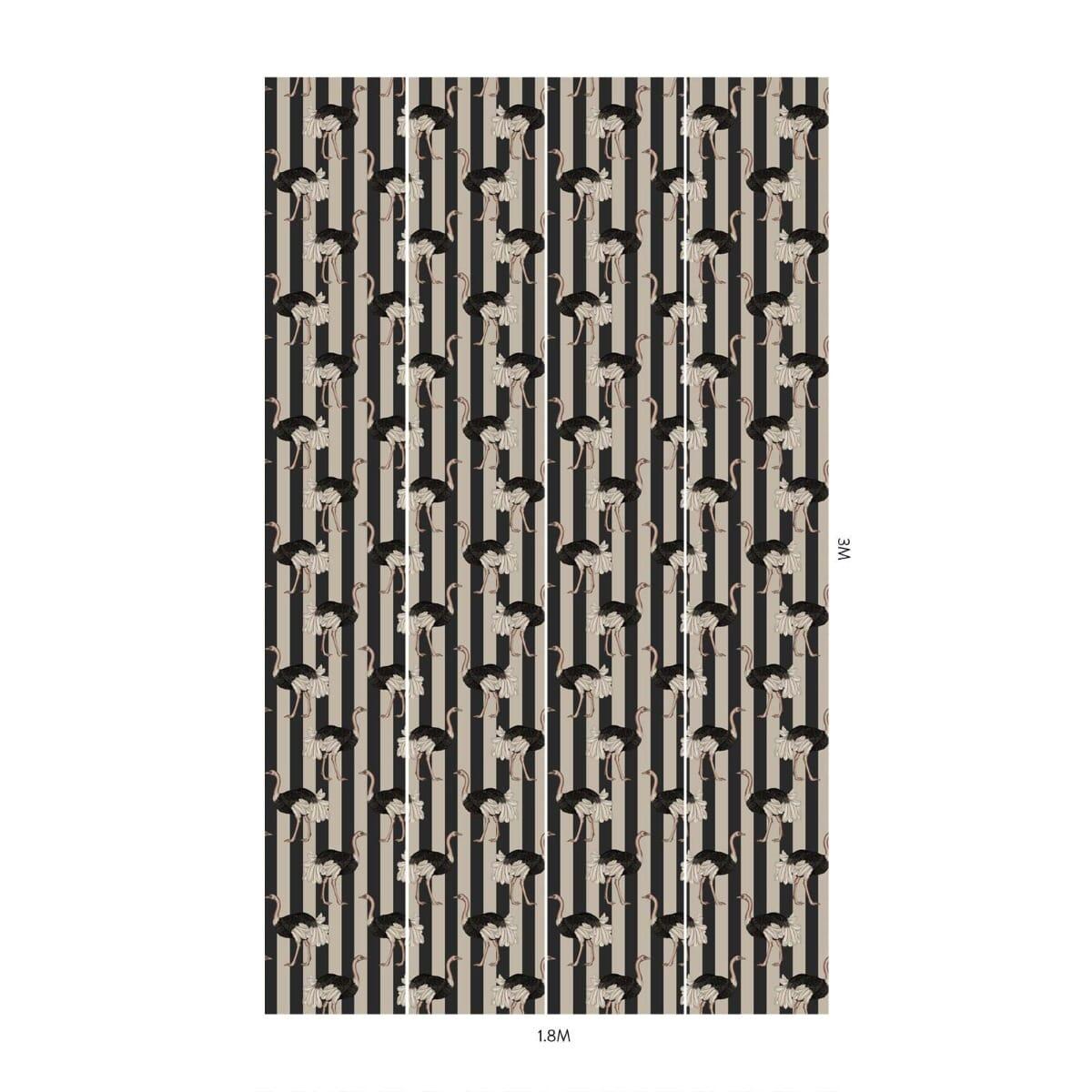 House of Hackney PRIDE Wallpaper - Clay & Off Black (9'10" - full height)