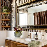 House of Hackney PRIDE Wallpaper - Clay & Off Black (9'10" - full height)