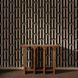 House of Hackney PROWL Wallpaper - Clay & Black (9'10" - full height)