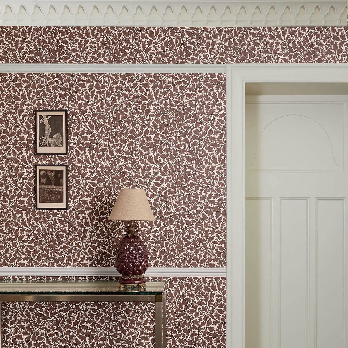 House of Hackney QUERCUS Wallpaper - Carnelian (9'10" - full height)