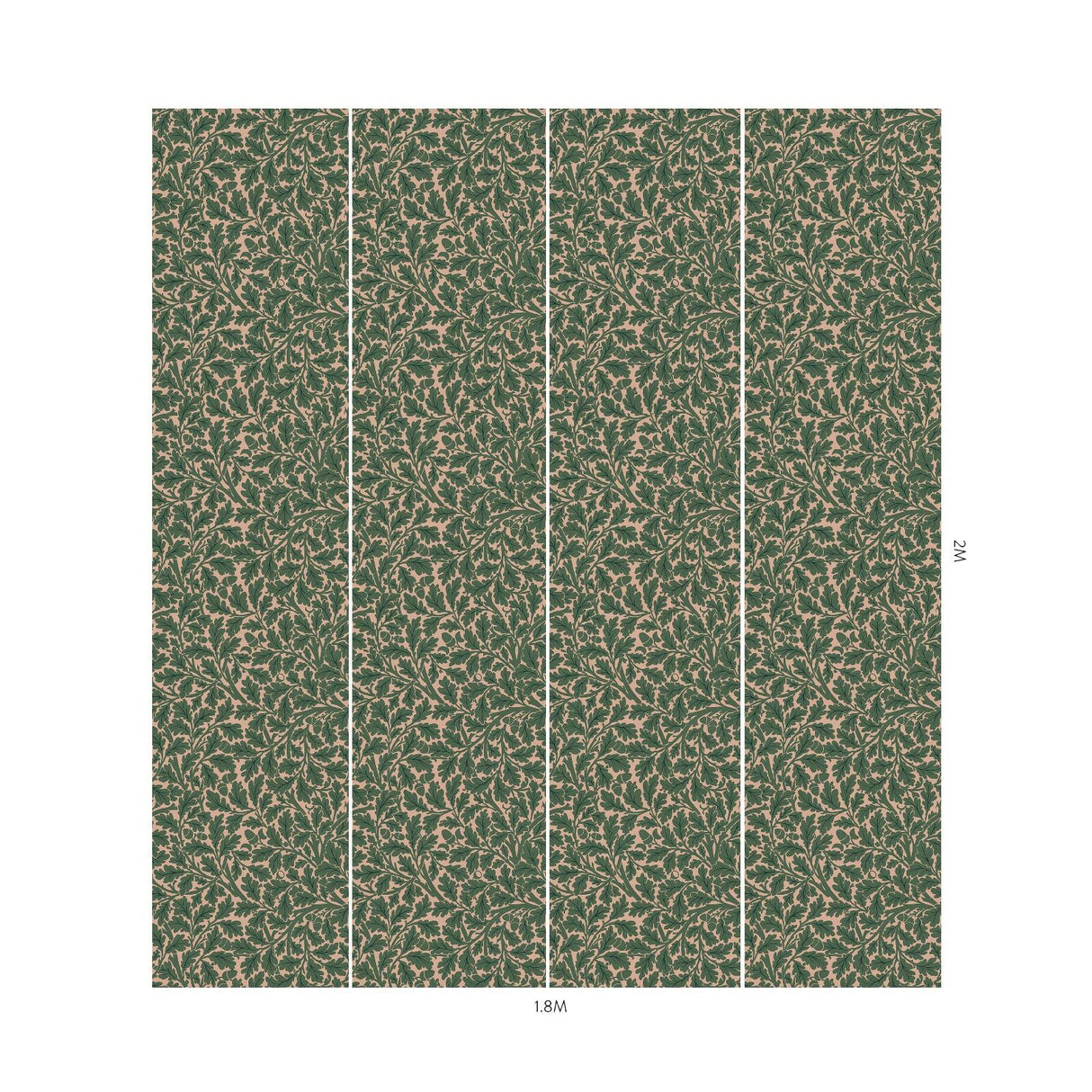 House of Hackney QUERCUS Wallpaper - Tourmaline (9'10" - full height)