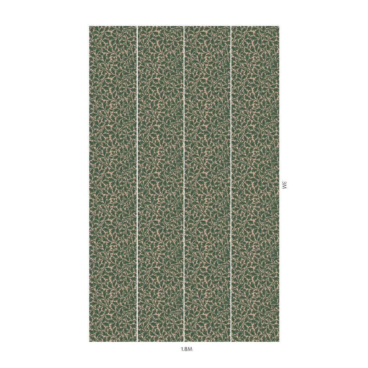 House of Hackney QUERCUS Wallpaper - Tourmaline (9'10" - full height)