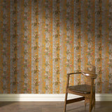 House of Hackney RAINBOW ROSE Wallpaper - Dusk Stripe (9'10" - full height)