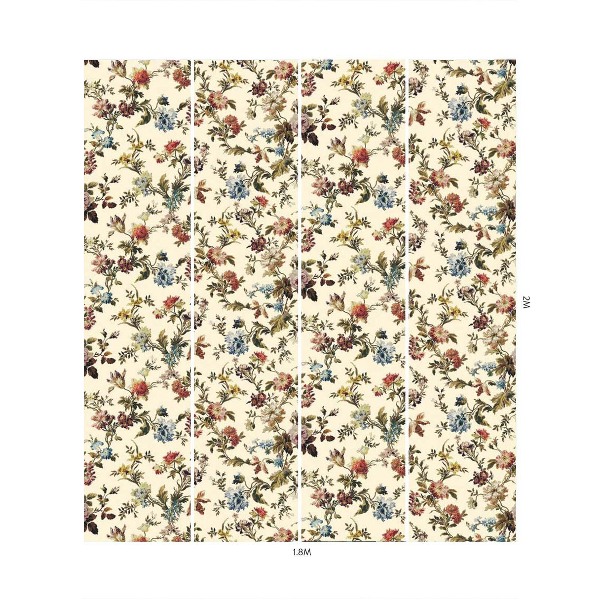 House of Hackney ROSETTA Wallpaper - Ecru (9'10" - full height)