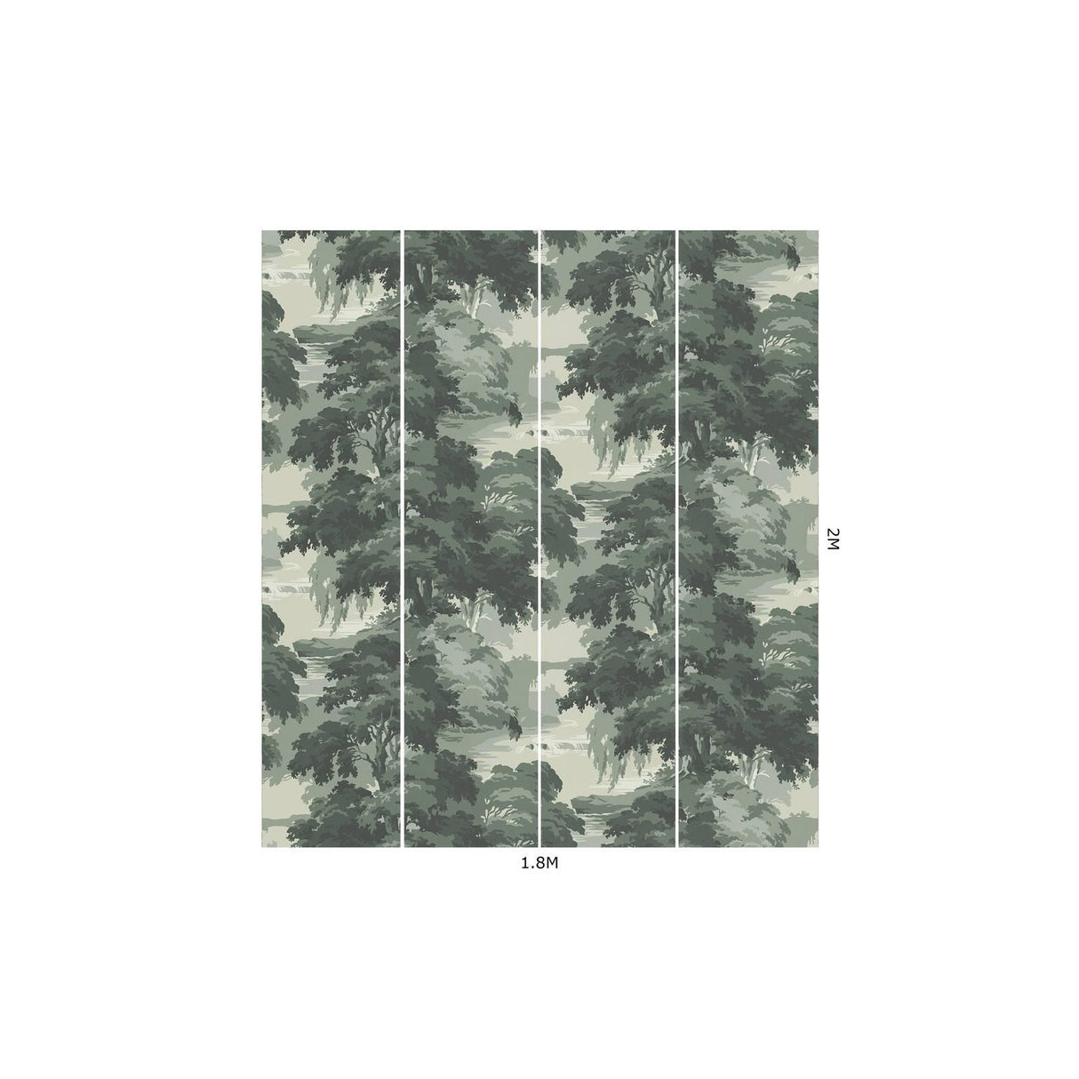 House of Hackney REVERIE Wallpaper - Verde (9'10" - full height)