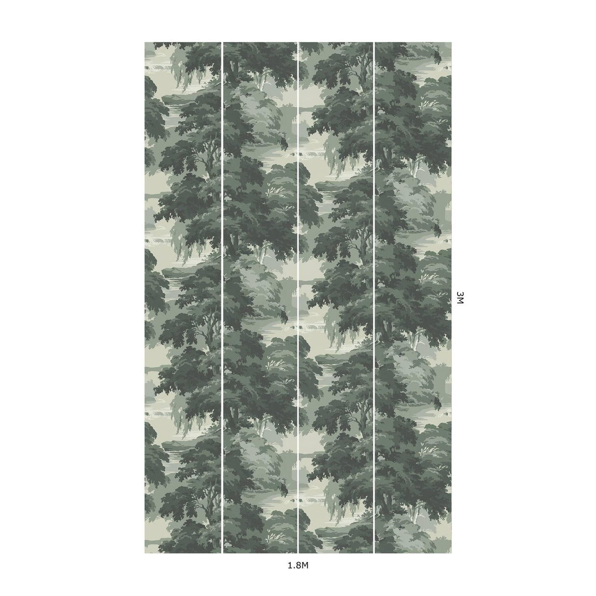 House of Hackney REVERIE Wallpaper - Verde (9'10" - full height)