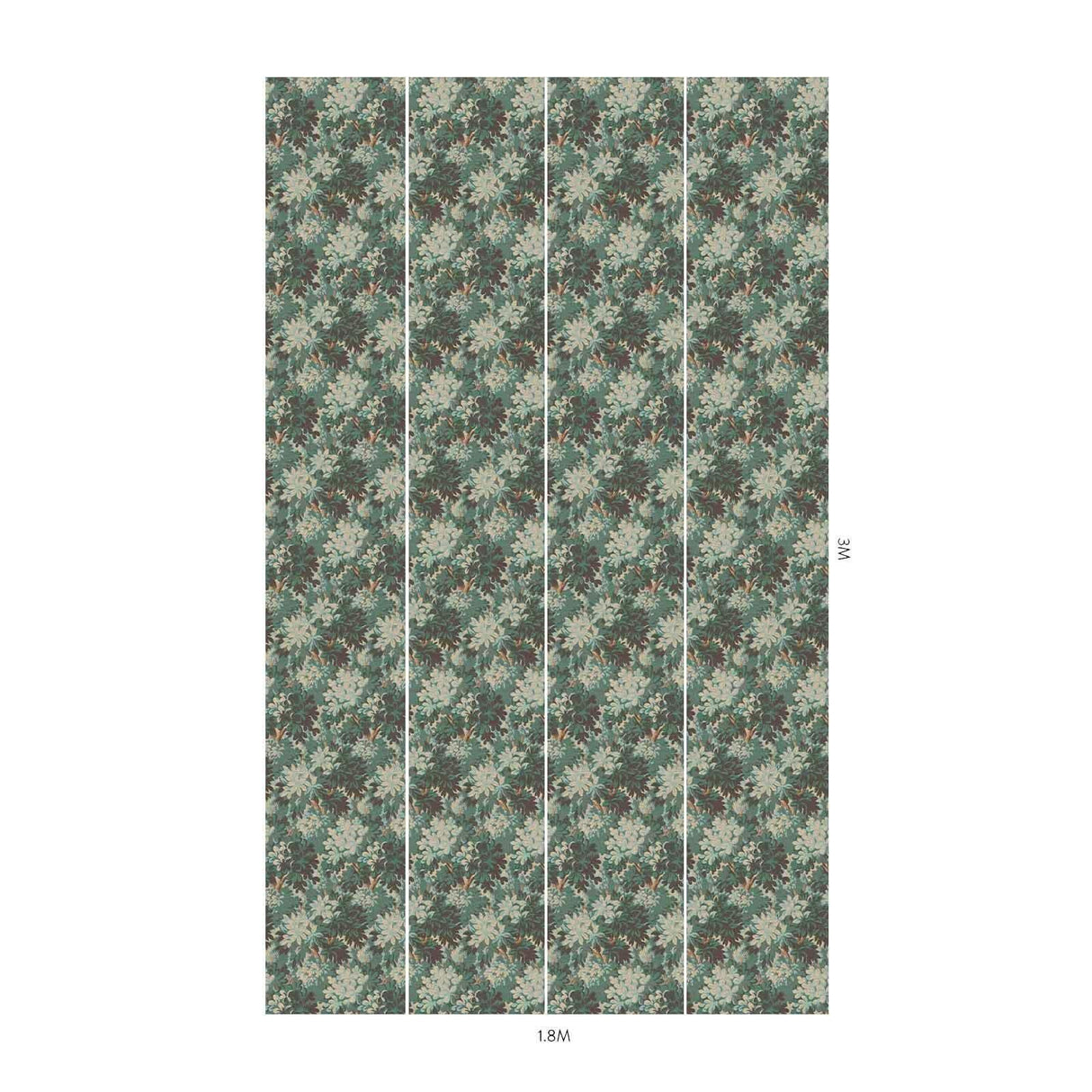 House of Hackney SILVA Wallpaper - Cerulean (9'10" - full height)