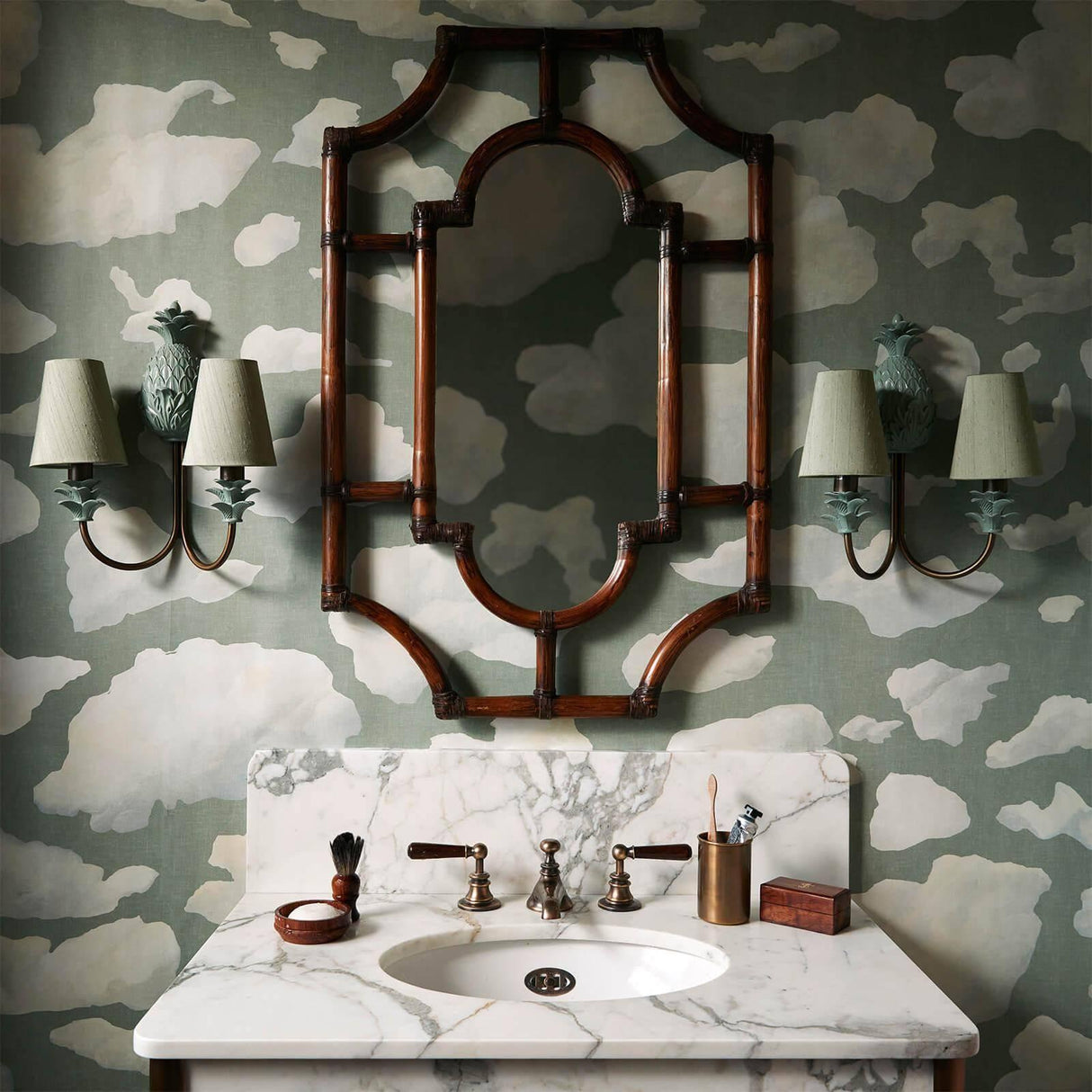 House of Hackney STRATUS Wallpaper - Sage (9'10" - full height)