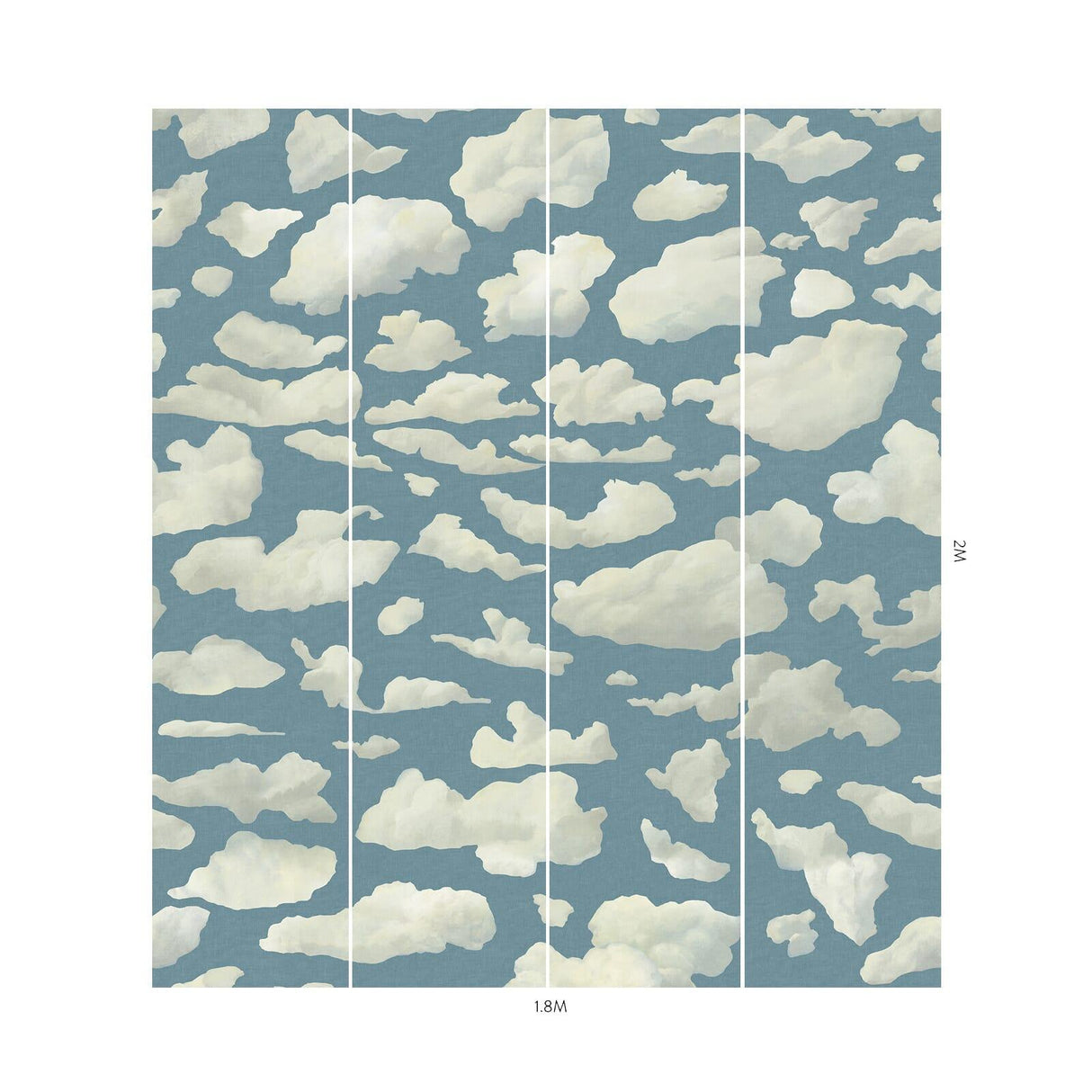 House of Hackney STRATUS Wallpaper - Sky (9'10" - full height)