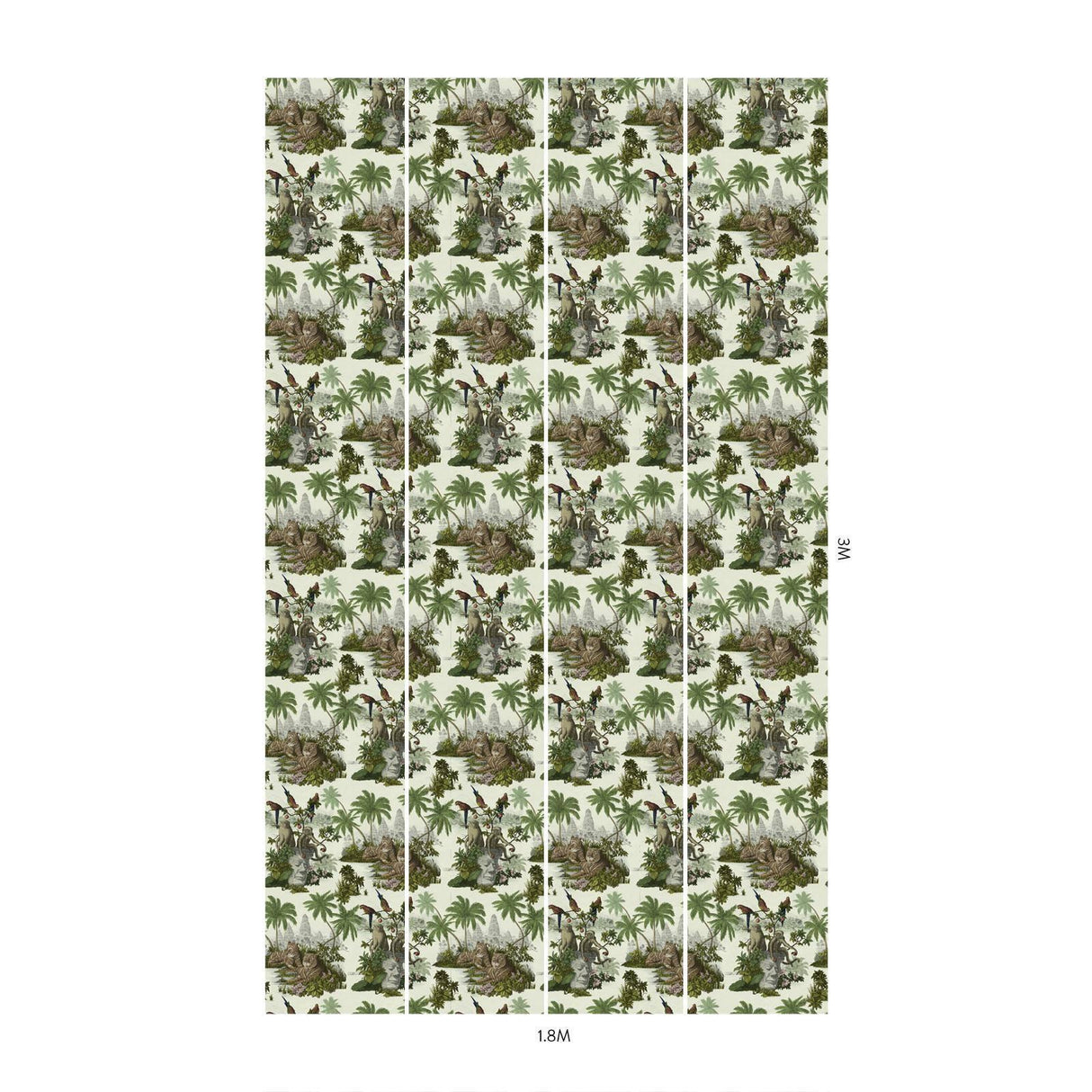 House of Hackney SUMATRA Wallpaper - Multi (9'10" - full height)