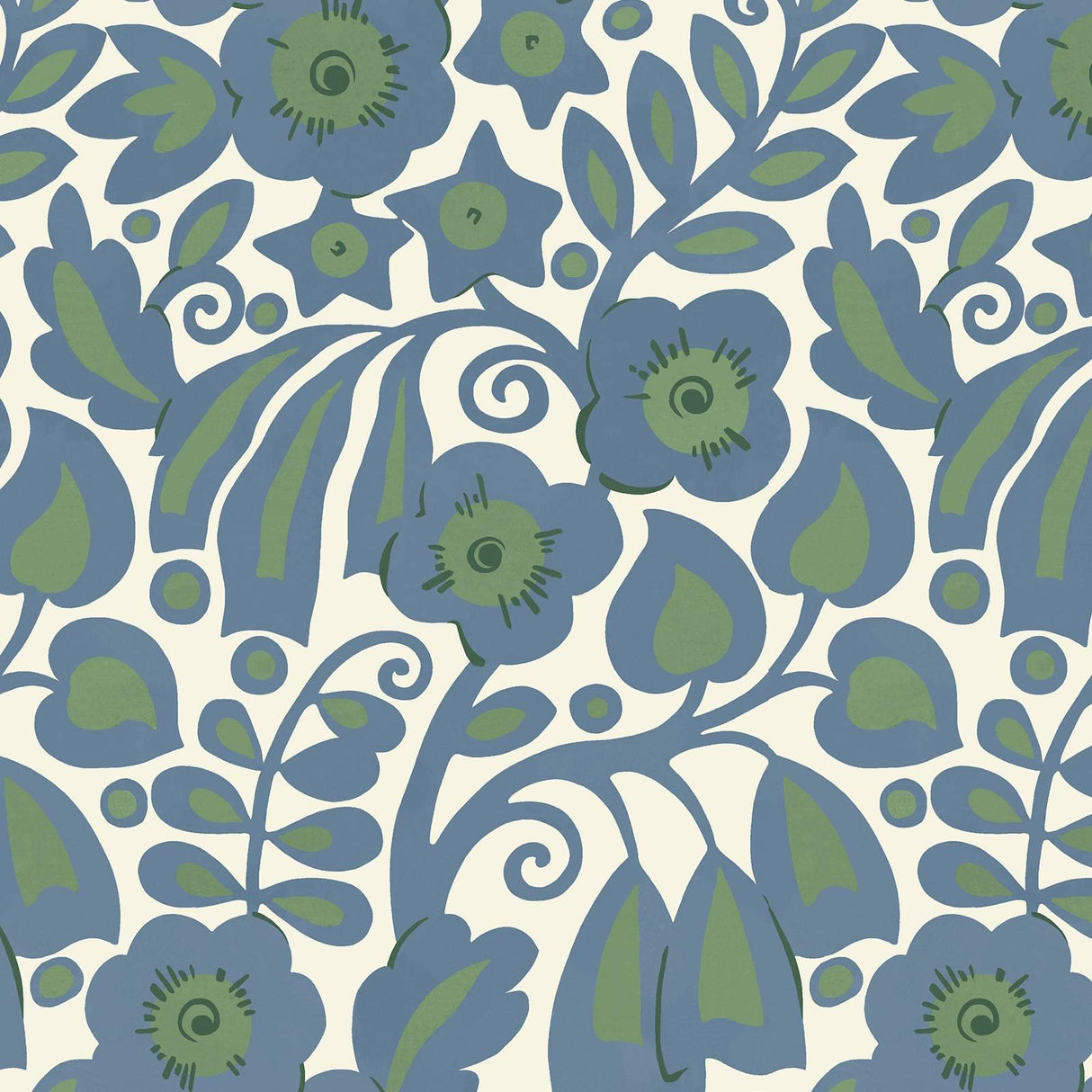 House of Hackney SYLVESTER Wallpaper - Delphinium (9'10" - full height)