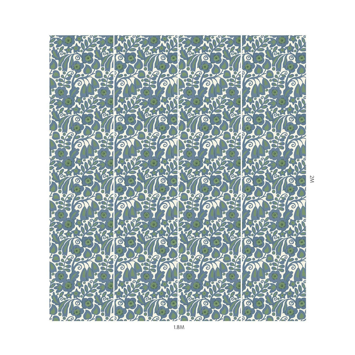House of Hackney SYLVESTER Wallpaper - Delphinium (9'10" - full height)