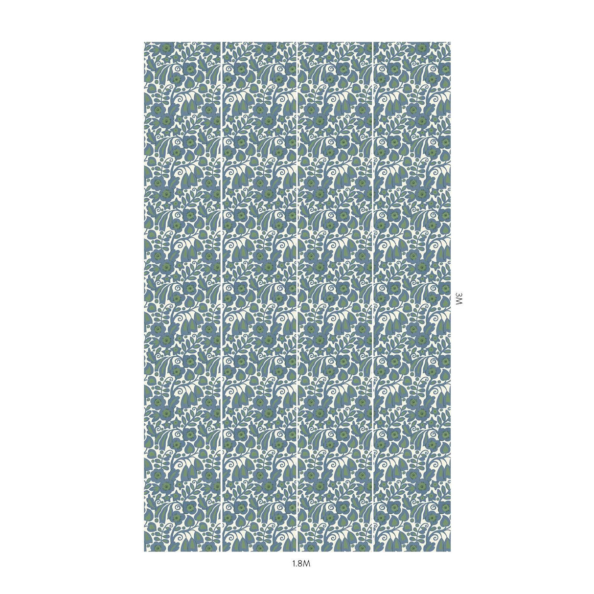 House of Hackney SYLVESTER Wallpaper - Delphinium (9'10" - full height)