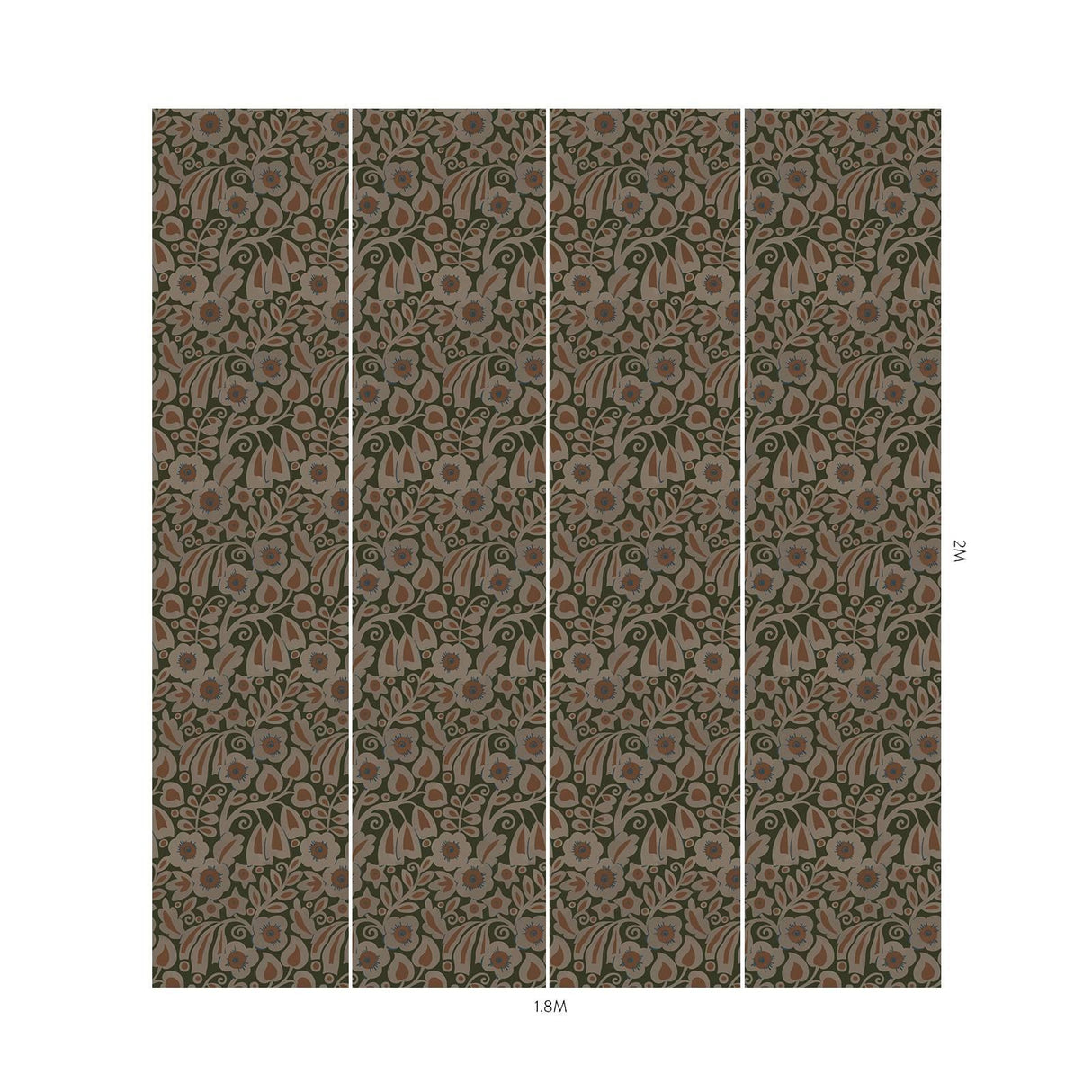 House of Hackney SYLVESTER Wallpaper - Jasper (9'10" - full height)