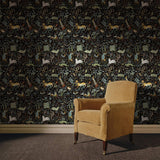 House of Hackney TREMATONIA Wallpaper - Onyx (9'10" - full height)