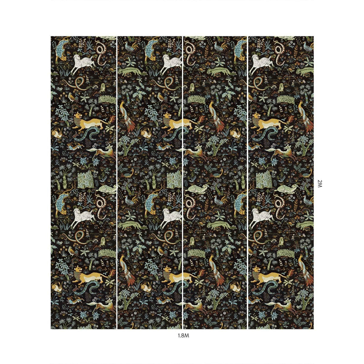 House of Hackney TREMATONIA Wallpaper - Onyx (9'10" - full height)