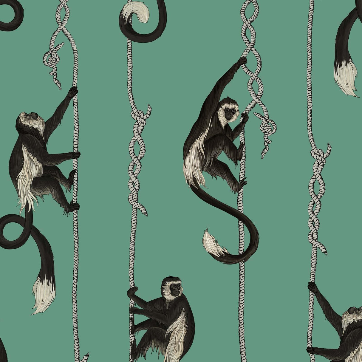 House of Hackney TROOP Wallpaper - Parakeet Green (9'10" - full height)