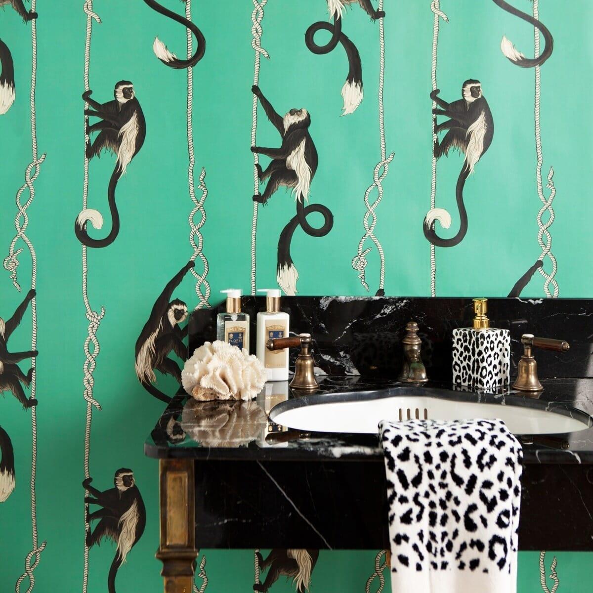 House of Hackney TROOP Wallpaper - Parakeet Green (9'10" - full height)