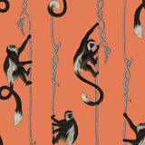 House of Hackney TROOP Wallpaper - Salamander Orange (9'10" - full height)