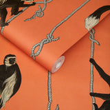 House of Hackney TROOP Wallpaper - Salamander Orange (9'10" - full height)