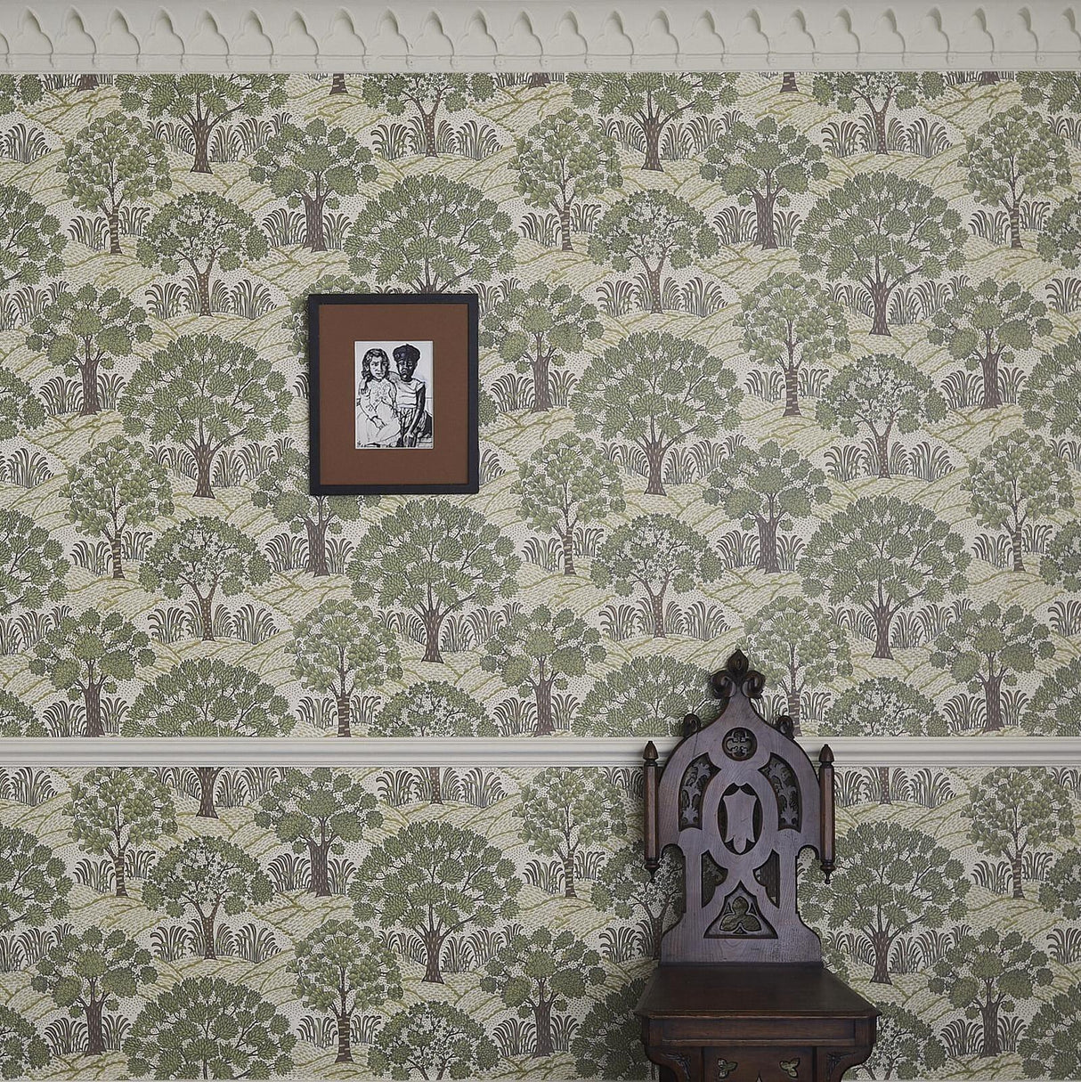 House of Hackney TREES PLEASE Wallpaper - Ecru (9'10" - full height)