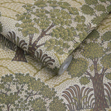 House of Hackney TREES PLEASE Wallpaper - Ecru (9'10" - full height)