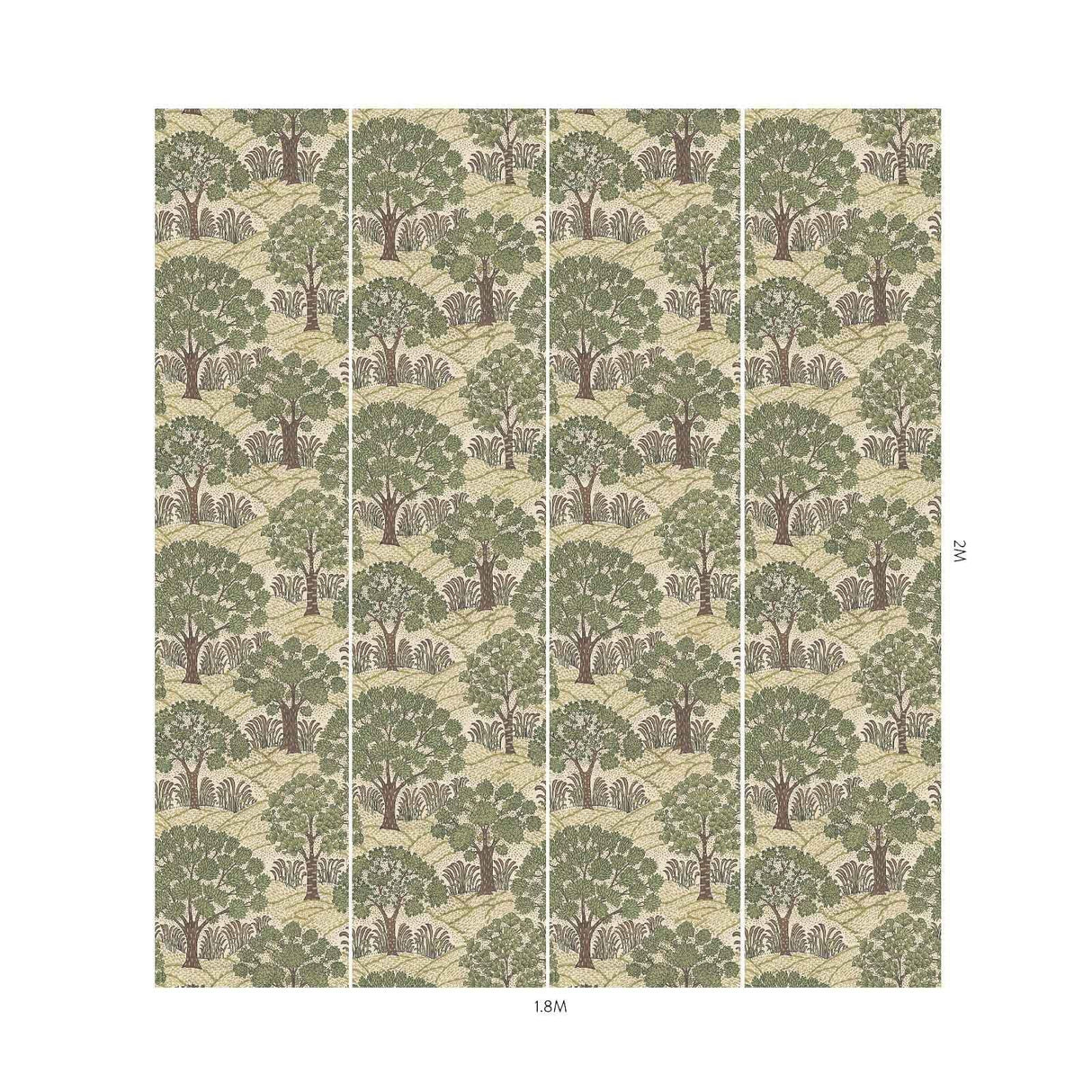 House of Hackney TREES PLEASE Wallpaper - Ecru (9'10" - full height)