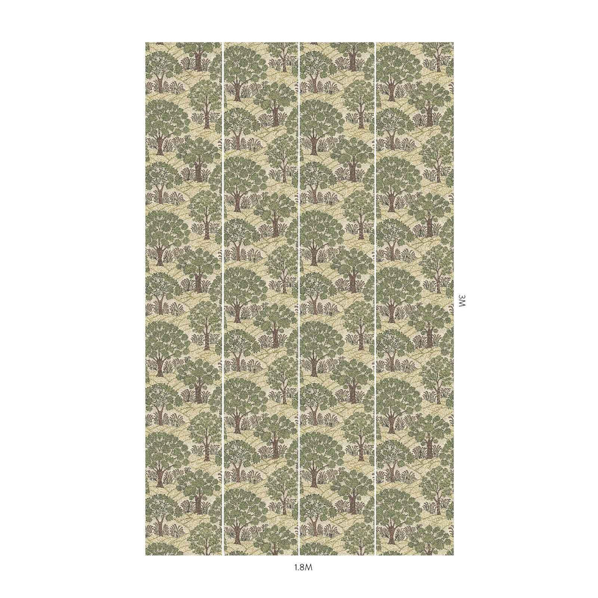 House of Hackney TREES PLEASE Wallpaper - Ecru (9'10" - full height)