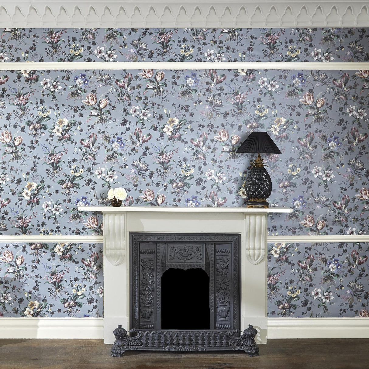 House of Hackney TULIPA Wallpaper - Pewter (9'10" - full height)