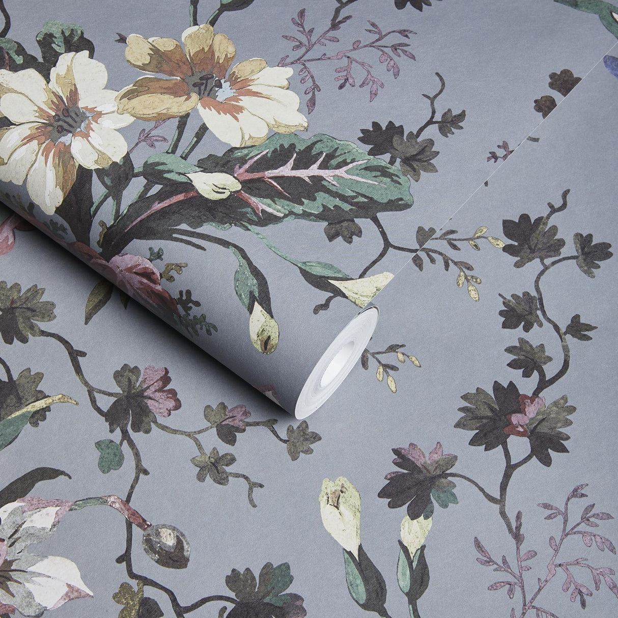 House of Hackney TULIPA Wallpaper - Pewter (9'10" - full height)