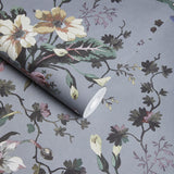 House of Hackney TULIPA Wallpaper - Pewter (9'10" - full height)