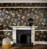 House of Hackney TULIPA Wallpaper - Onyx (9'10" - full height)