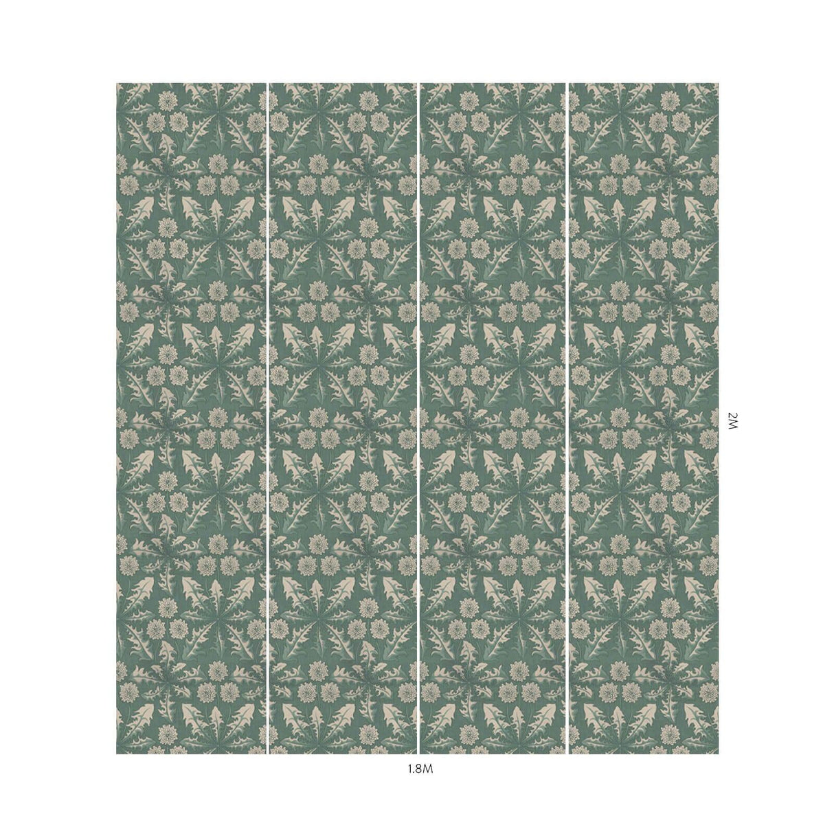 House of Hackney TARAXA Wallpaper - Euphorbia (9'10" - full height)