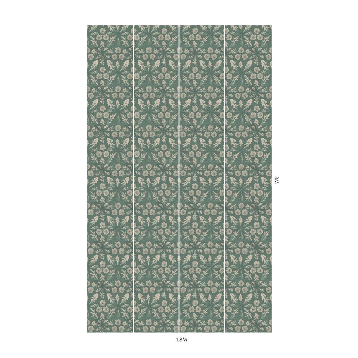 House of Hackney TARAXA Wallpaper - Euphorbia (9'10" - full height)