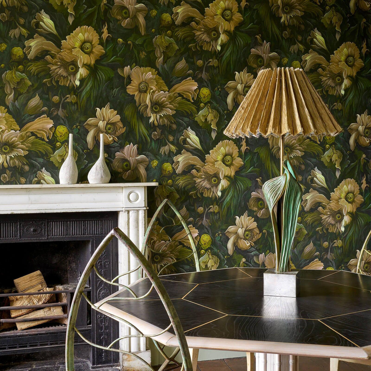 House of Hackney UMBRA Wallpaper - Verde (9'10" - full height)