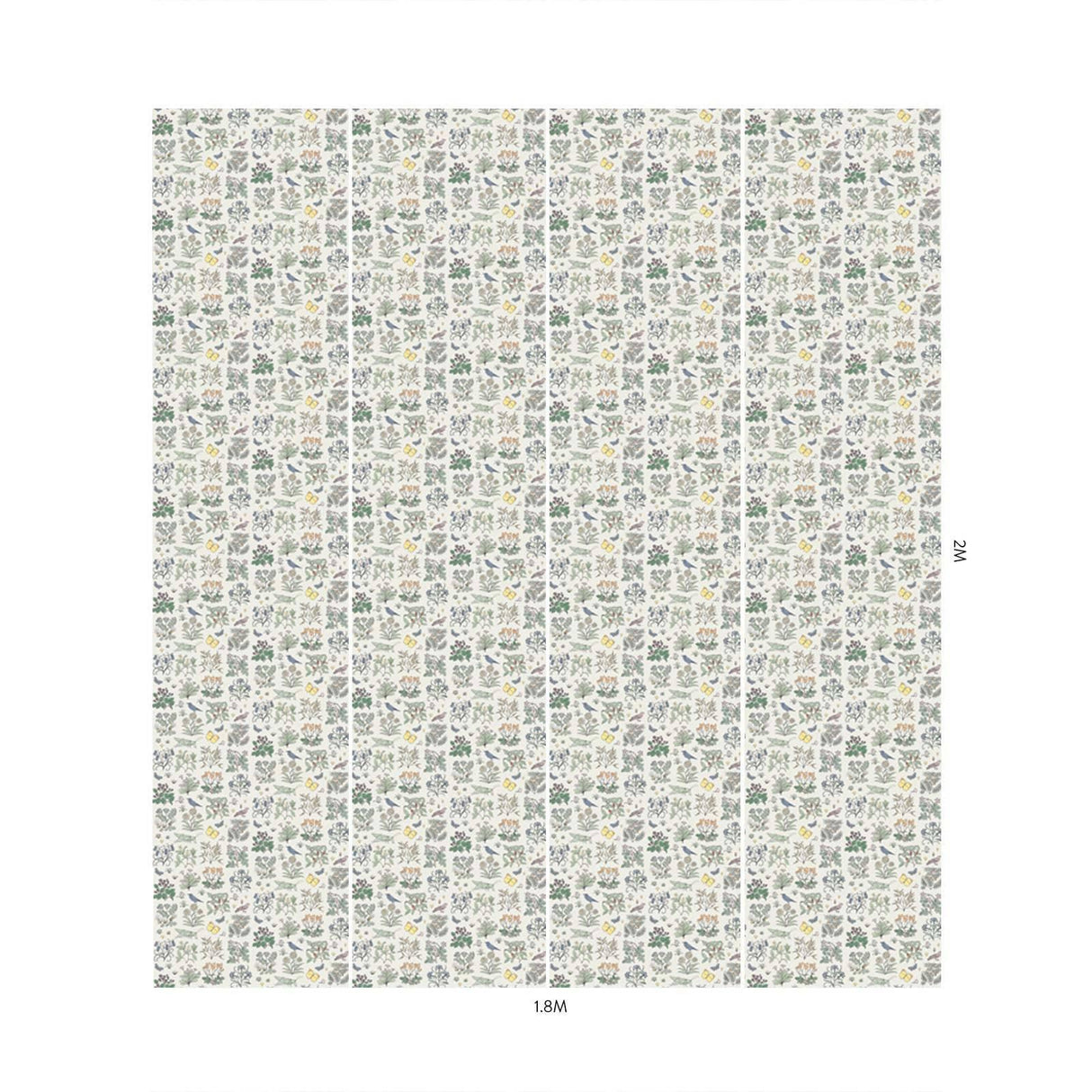 House of Hackney VOYSEY'S GARDEN MAGNA Wallpaper - Off White (9'10" - full height)