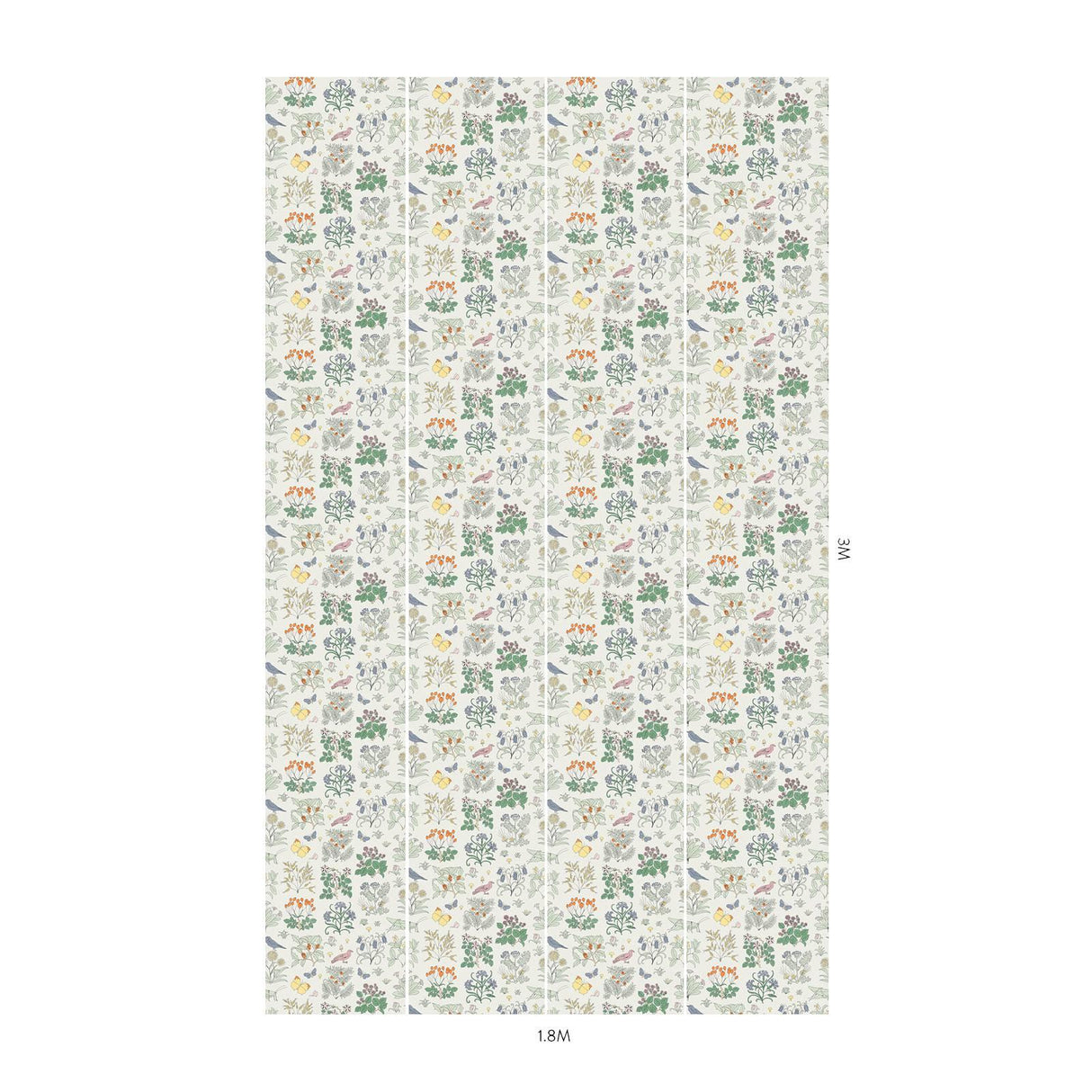 House of Hackney VOYSEY'S GARDEN MAGNA Wallpaper - Off White (9'10" - full height)