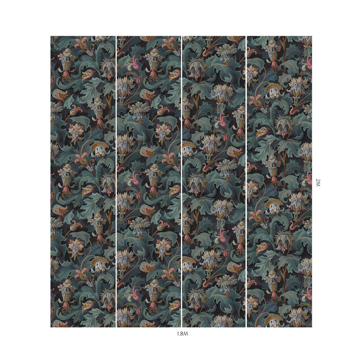 House of Hackney VESPERTINE Wallpaper - Apatite (9'10" - full height)