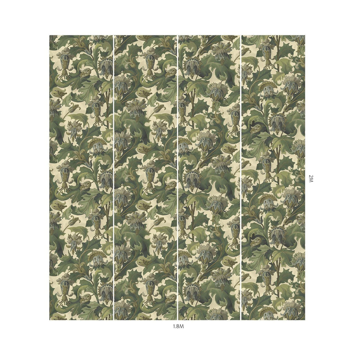 House of Hackney VESPERTINE Wallpaper - Ecru (9'10" - full height)