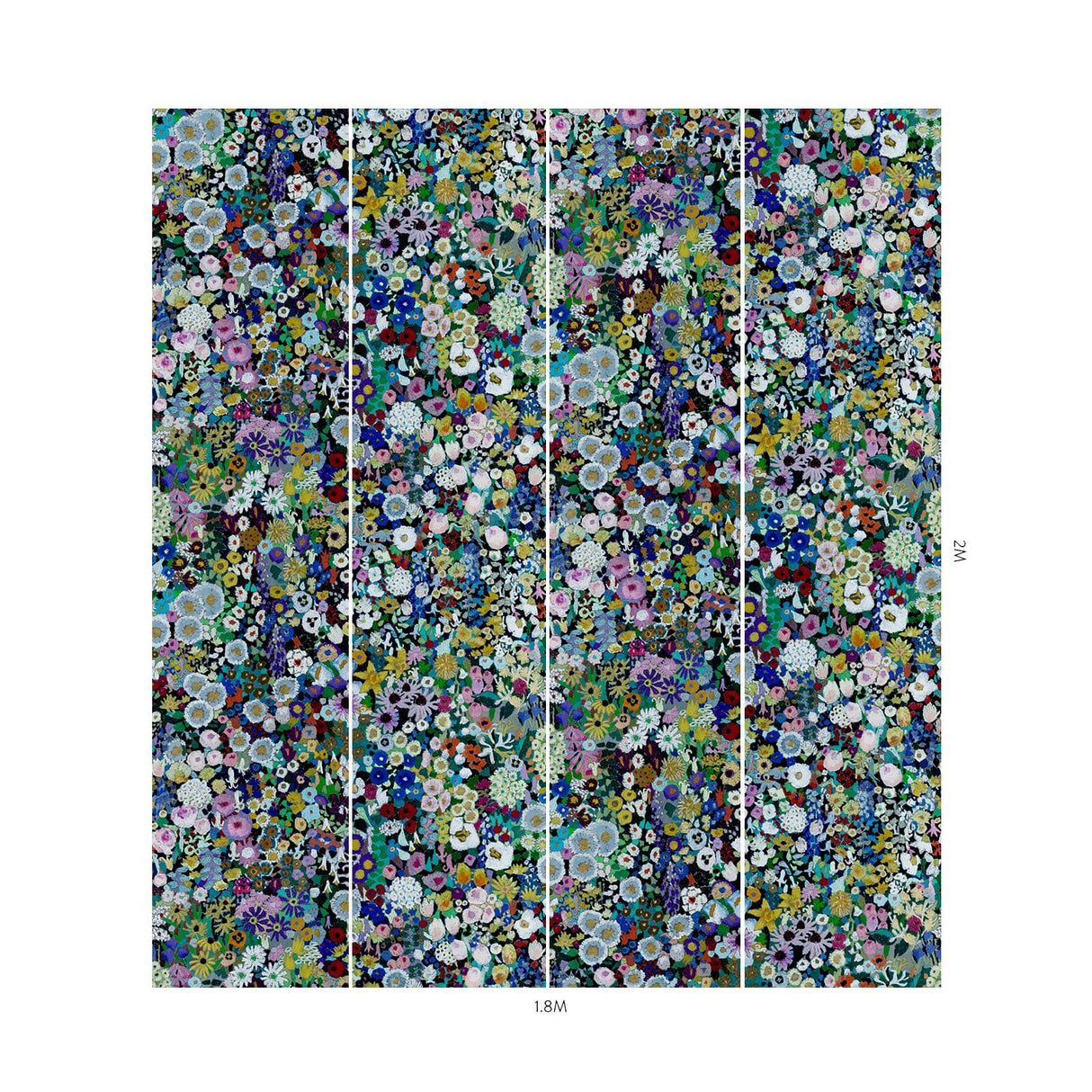 House of Hackney WOODSTOCK Wallpaper - Meadow (9'10" - full height)