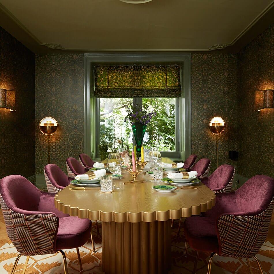 House of Hackney ZANJAN Wallpaper - Juniper Green (9'10" - full height)