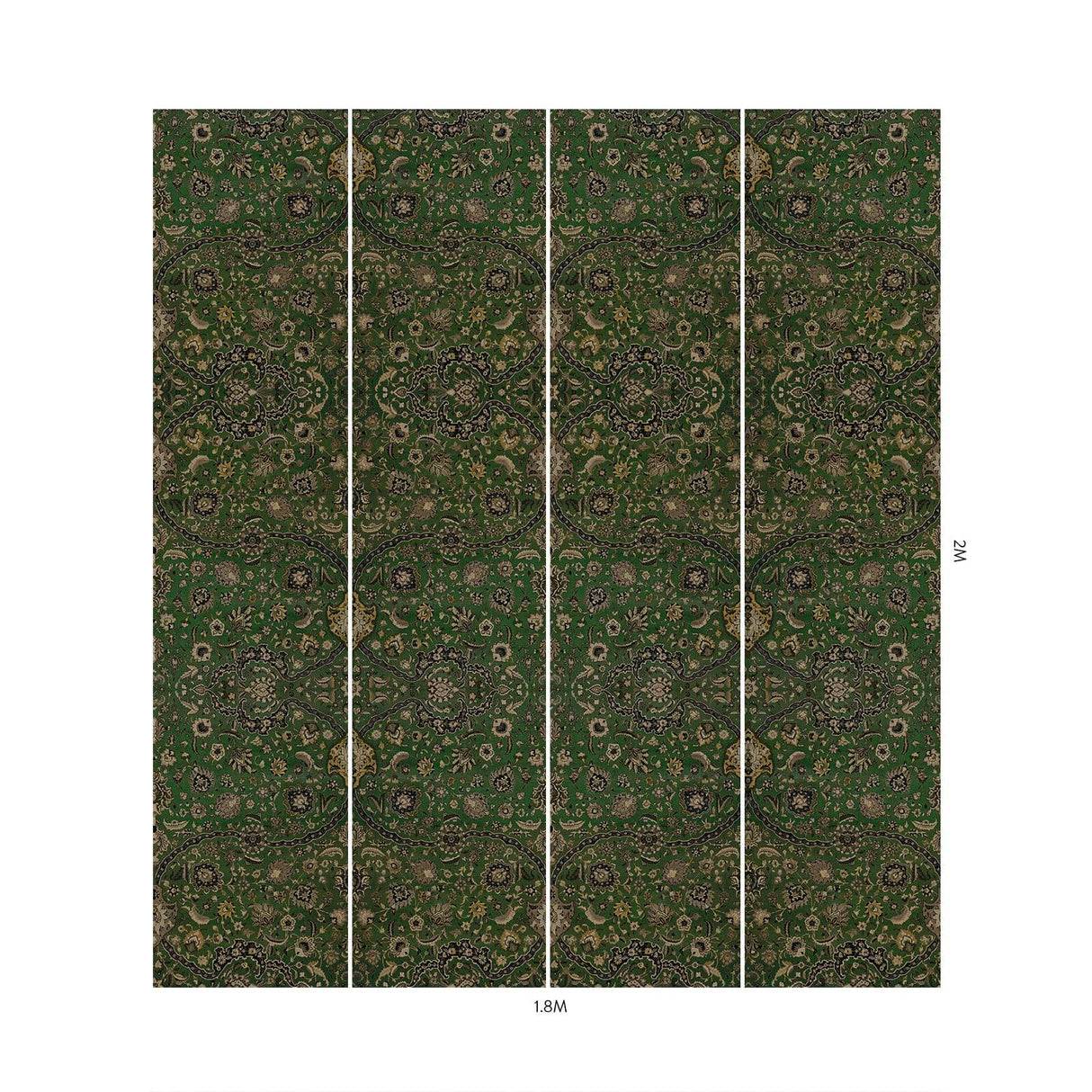 House of Hackney ZANJAN Wallpaper - Juniper Green (9'10" - full height)