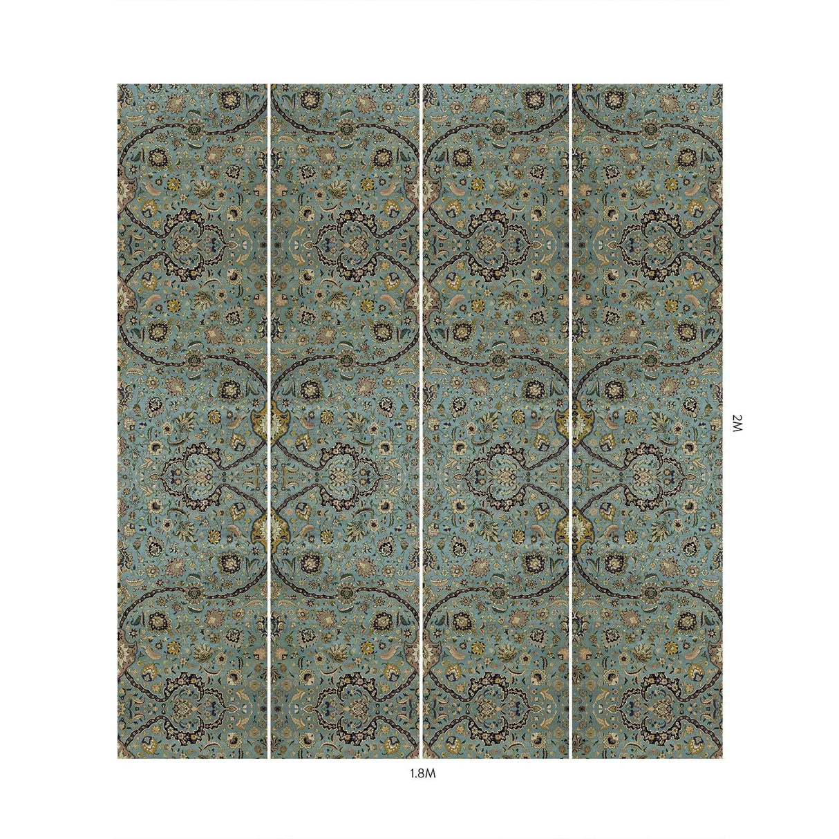 House of Hackney ZANJAN Wallpaper - Sapphire (9'10" - full height)