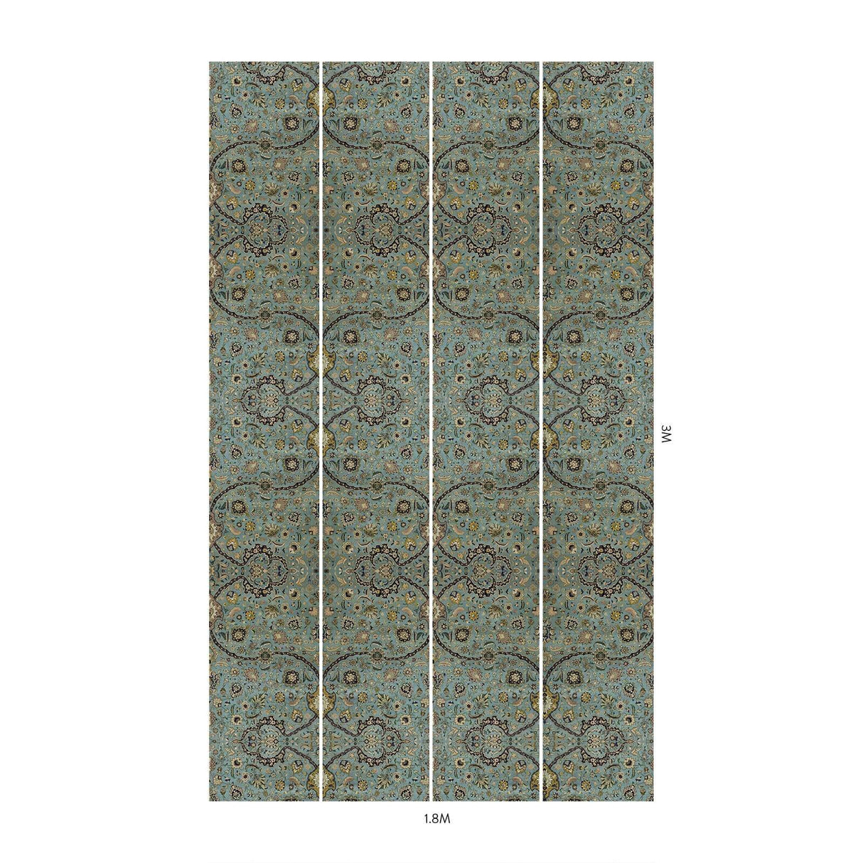 House of Hackney ZANJAN Wallpaper - Sapphire (9'10" - full height)