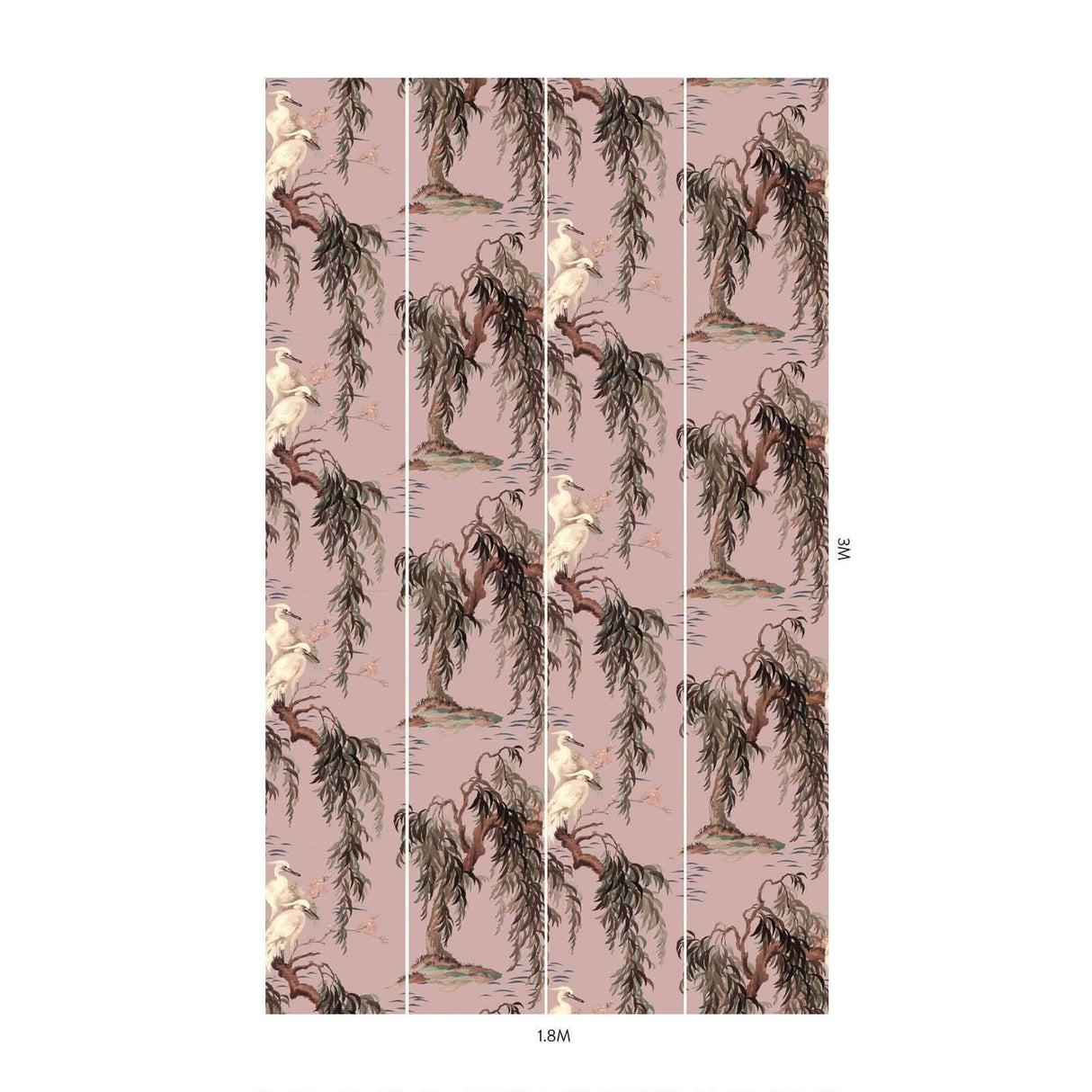 House of Hackney ZEUS Wallpaper - Blush (9'10" - full height)