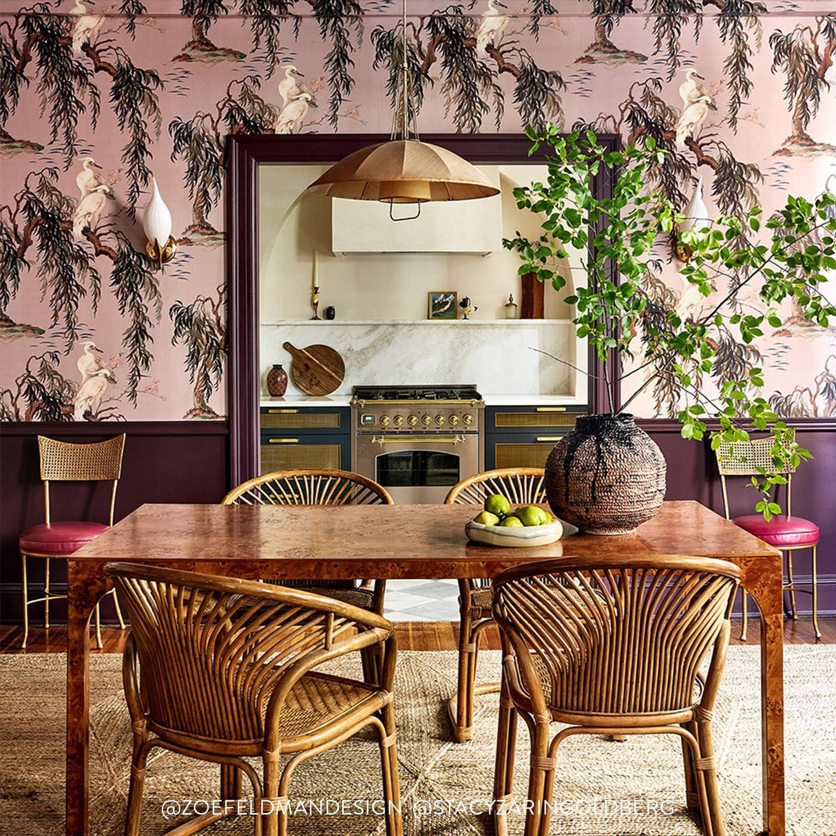 House of Hackney ZEUS Wallpaper - Blush (9'10" - full height)