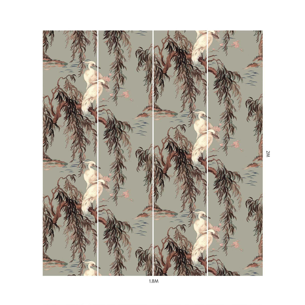 House of Hackney ZEUS Wallpaper - Eau De Nil (9'10" - full height)