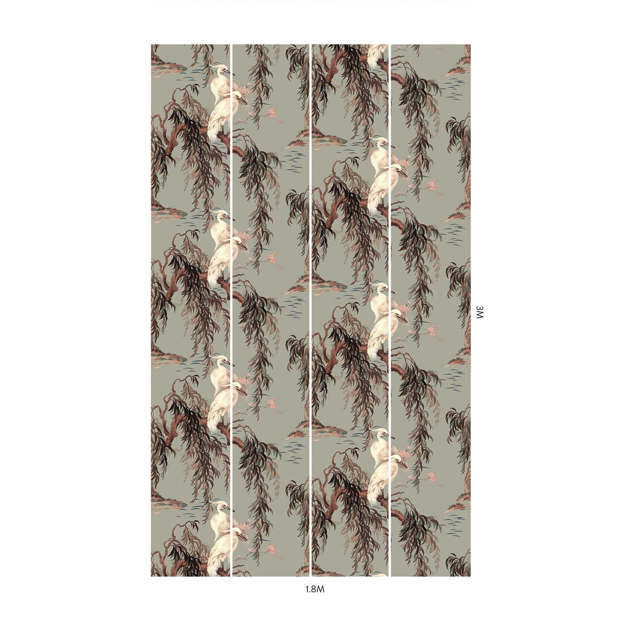 House of Hackney ZEUS Wallpaper - Eau De Nil (9'10" - full height)
